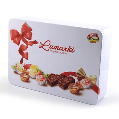 kualitas  Custom Recycled Exquisite Chocolate Tin Box Pabrik