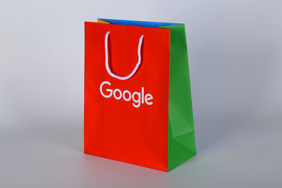 2022 desain baru Custom Printed Paper Gift Bags Dengan tali kapas