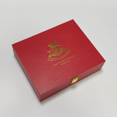 Kotak hadiah kaviar berkualitas tinggi dalam kulit PU dengan logo foil emas untuk 30g dan 125g timah tahan air