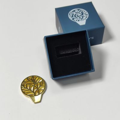 2024 Desain Baru Kaviar Tin Opener Box Gift Key Box Gift Dengan Logo 50x50x38mm