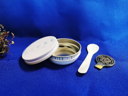 0.28mm Food Grade Tinplate Kaviar Packaging Vacuum Empty Kaleng kaleng 125g dengan pencetakan tutup datar warna penuh
