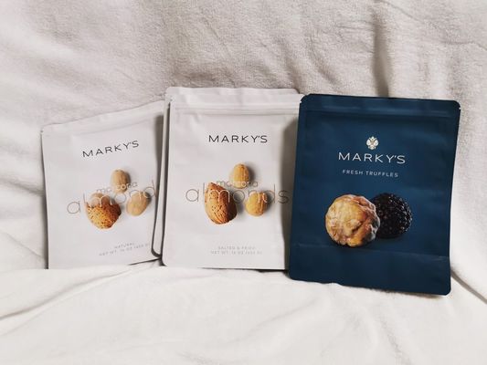 Kantong kantong plastik bertekstur UV untuk kemasan truffle dan jamur