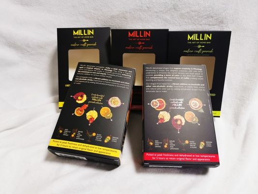 Pemasangan Buah Kering Karton dengan Ofset Printing Spot UV