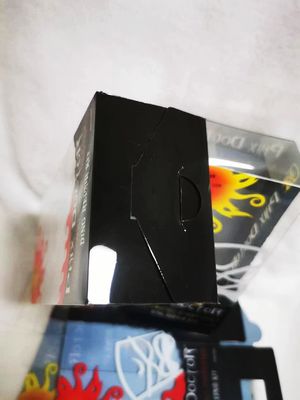Desain bagus mencetak kotak kemasan plastik dengan desain bawah yang baik dan gantungan