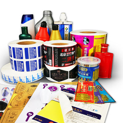 Water Resistant Vinyl Business Stickers Logo Ditcetak Dengan Kertas / PVC / Bahan Pet