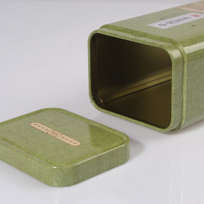 High End Metal Tin Box persegi panjang kosong Metal Oil Can Dengan CMYK / Pantone Color