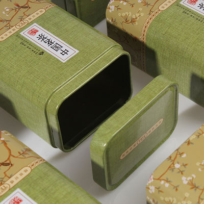 High End Metal Tin Box persegi panjang kosong Metal Oil Can Dengan CMYK / Pantone Color