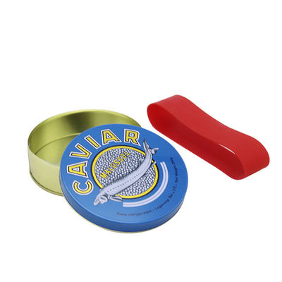Kemasan Kaviar Bulat Ringan, Kaleng Kaviar Kosong 100g 125g 250g 500g
