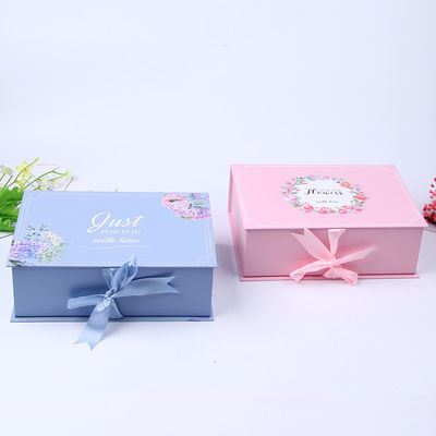 Promosi Custom kotak hadiah kertas kaku, kotak hadiah persegi panjang dengan tutup