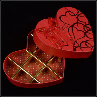 Luxury Hard Fancy Gift Box Berbentuk Hati Untuk Hari Valentine Coklat Dan Manis