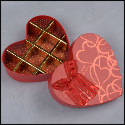 Luxury Hard Fancy Gift Box Berbentuk Hati Untuk Hari Valentine Coklat Dan Manis