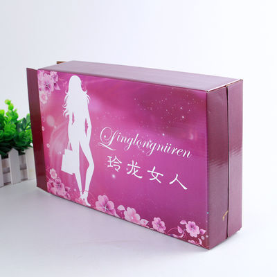 Custom Printed Carton Packaging Boxes, Kotak Pengemasan Baju Ringan Untuk Bra Wanita