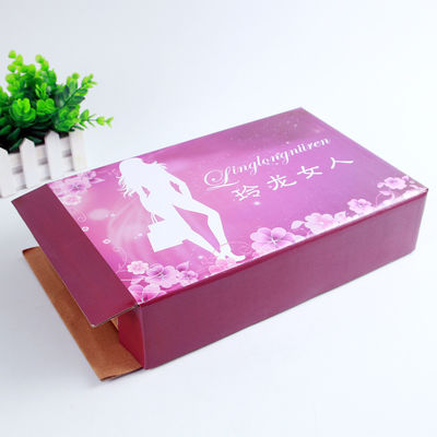 Custom Printed Carton Packaging Boxes, Kotak Pengemasan Baju Ringan Untuk Bra Wanita