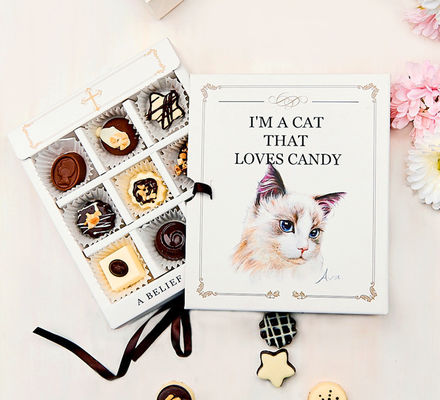 Top Open Candy Packaging Box Dengan Tutup Hot Foil Stamping Kelembaban - Bukti
