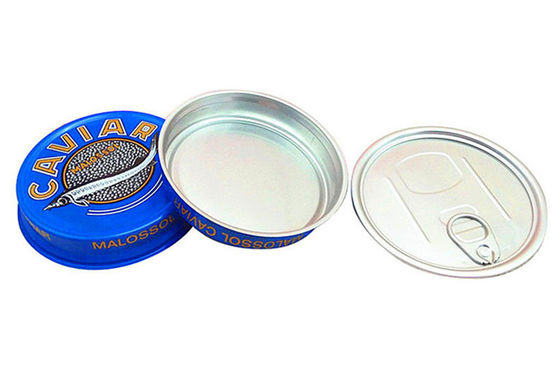 3.5oz 7oz Ring Pull Kaviar Packaging Container, Aluminium Kaviar Tin Box