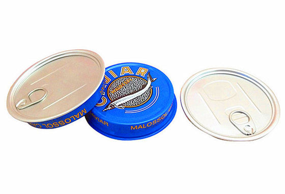 3.5oz 7oz Ring Pull Kaviar Packaging Container, Aluminium Kaviar Tin Box