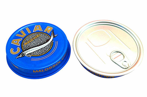 3.5oz 7oz Ring Pull Kaviar Packaging Container, Aluminium Kaviar Tin Box