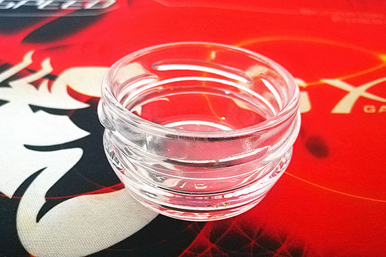 Toples Kaviar Kaca Transparan Tinggi 1 oz 28-30 gram Dengan Tutup Logam FDA Disetujui