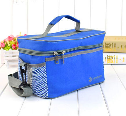 12 Kaleng Bir Beku Dingin Terisolasi Dingin Tas Tote Warna Biru Murni Untuk Keluarga