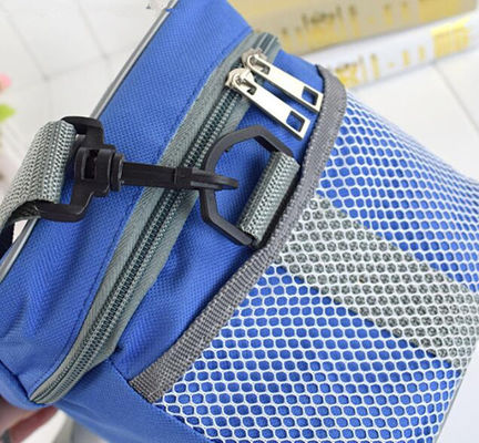 12 Kaleng Bir Beku Dingin Terisolasi Dingin Tas Tote Warna Biru Murni Untuk Keluarga