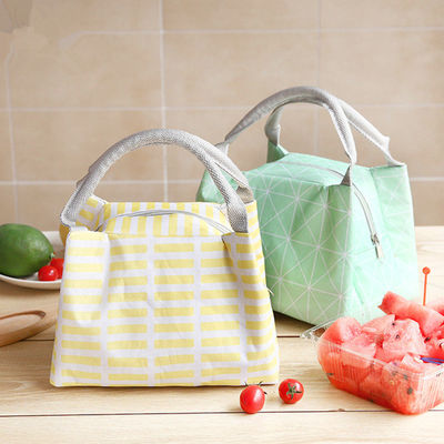 Kantong pendingin terisolasi lunak yang dapat digunakan kembali Kapasitas besar Dengan bahan kain linen