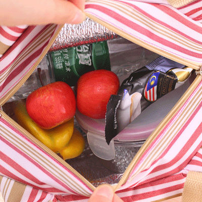 Aluminium Foil Terisolasi Beach Tote Cooler Bag Ukuran Khusus FDA Disetujui