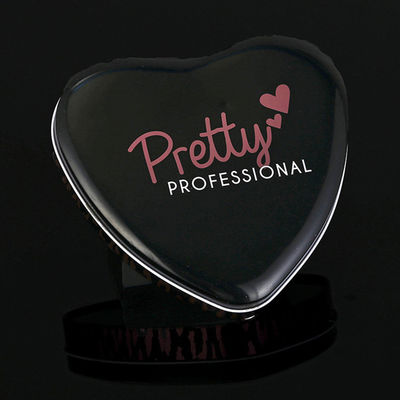 Cosmetic Lipstick Custom Metal Tin Box Bentuk Hati Dengan PVC Inner Tray