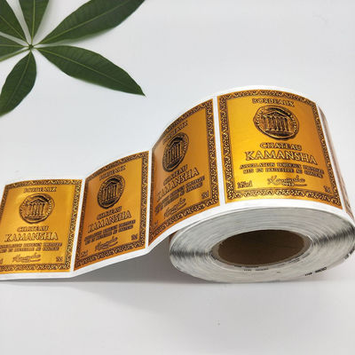 Label botol anggur yang dapat dicetak yang dipersonalisasi Ukuran yang disesuaikan ISO 9001 Disetujui