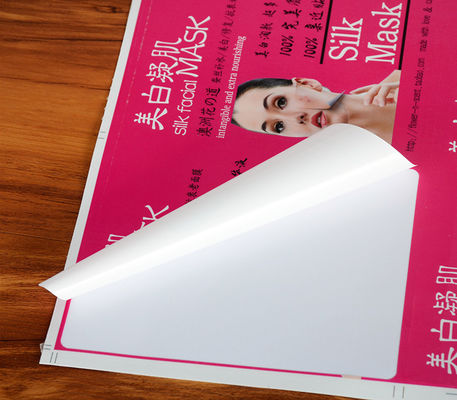 Full Color Logo Label Sticker Perekat Kuat Untuk Masker Kosmetik Wanita