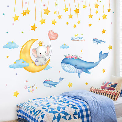 Ruang Anak Dekorasi Logo Label Sticker Self Adhesive Removable