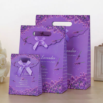 Tas Hadiah Kertas Cetak Khusus Dengan Penutupan Velcro