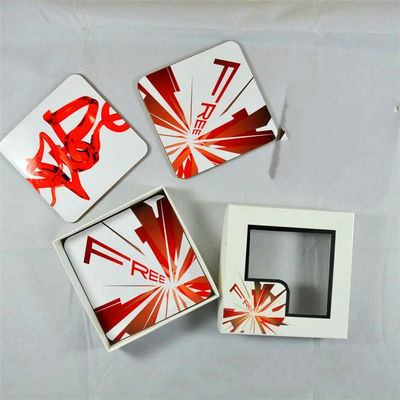 Disposable promotional drink coasters, personalized paper drink coasters (Menggunakan satu kali promo minuman),