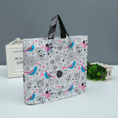 Pusat Perbelanjaan Tas Plastik Cetak Custom Tas Tote Dengan Genggam 1-8 Warna Cetak