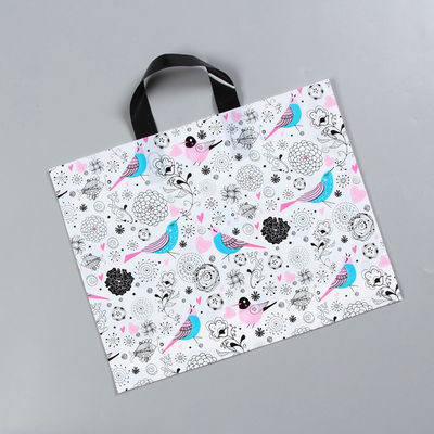 Pusat Perbelanjaan Tas Plastik Cetak Custom Tas Tote Dengan Genggam 1-8 Warna Cetak