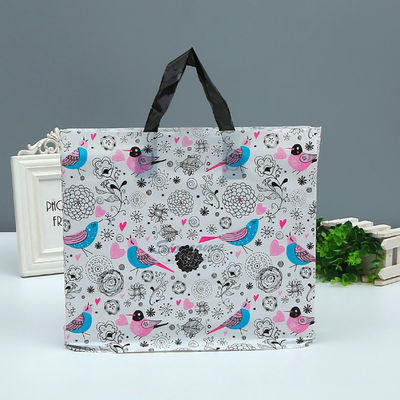 Pusat Perbelanjaan Tas Plastik Cetak Custom Tas Tote Dengan Genggam 1-8 Warna Cetak