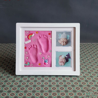 Bingkai Gambar Peringatan Ornamen 28X23CM Handprint dan Footprint Frame Kit