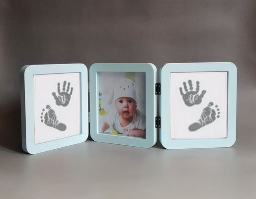 Bingkai Foto Kayu Pribadi, Luxury Triple Picture Frame Logo Dicetak