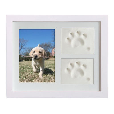 Kayu Custom Photo Frame 28x23CM Untuk Anjing Atau Kucing Pet Paw Picture Display
