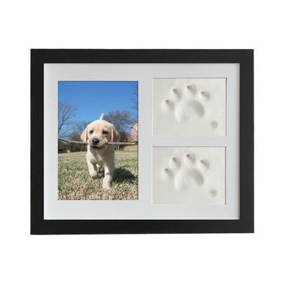 Kayu Custom Photo Frame 28x23CM Untuk Anjing Atau Kucing Pet Paw Picture Display
