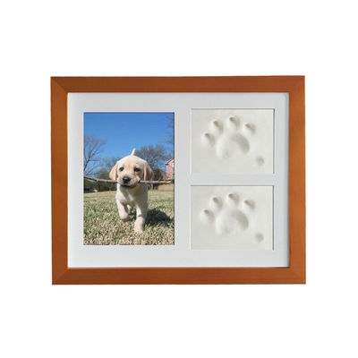 Kayu Custom Photo Frame 28x23CM Untuk Anjing Atau Kucing Pet Paw Picture Display