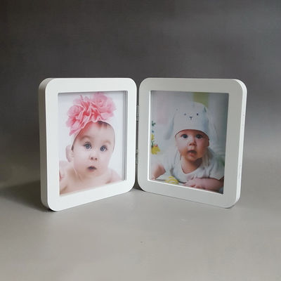 Bahan Kayu Frame Foto Khusus 12 Bulan Baby Handprint And Footprint Kit