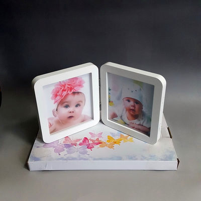 Bahan Kayu Frame Foto Khusus 12 Bulan Baby Handprint And Footprint Kit