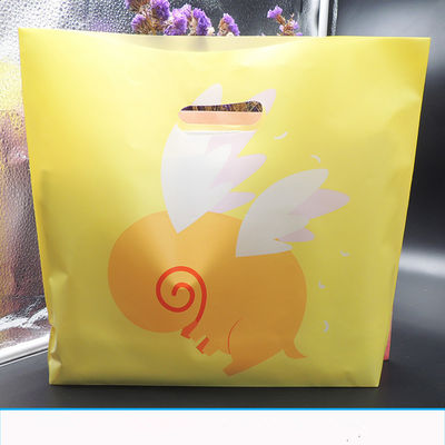 logo pitented kantong plastik dengan pegangan, mati potong kantong plastik untuk belanja