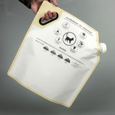 Heat Seal Custom Printed Plastic Bags Untuk Retail Merchandise Spout Packaging