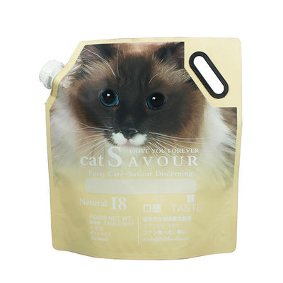 Heat Seal Custom Printed Plastic Bags Untuk Retail Merchandise Spout Packaging