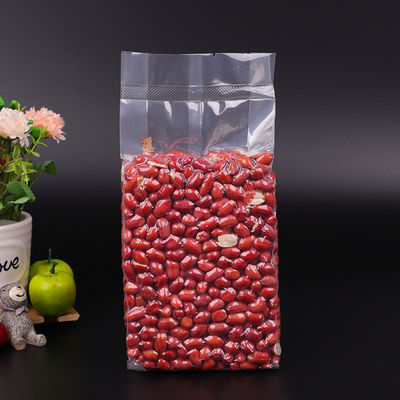 Kantong penyimpanan makanan vakum kelas makanan, kantong makanan plastik transparan berlapis warna
