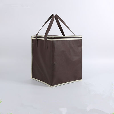 OEM Soft Insulated Cooler Bag 4 Size Brown Insulated Bag Stock Tersedia
