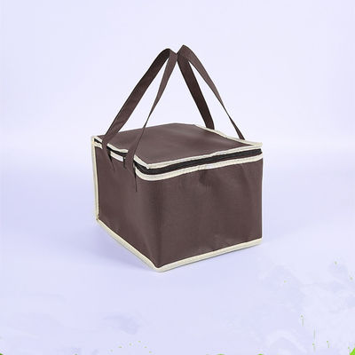 OEM Soft Insulated Cooler Bag 4 Size Brown Insulated Bag Stock Tersedia
