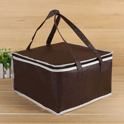 OEM Soft Insulated Cooler Bag 4 Size Brown Insulated Bag Stock Tersedia