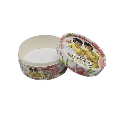 Desain kustom Perawatan Kulit Bundar Kertas Kekuatan Kotak Hadiah Kemasan Handmade Container